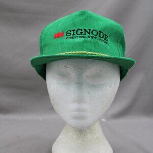 Vintage Corduroy Hat - Signode Forest Industry Systems - Adult Snapback